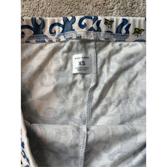 NWOT Roller Rabbit The Original monkey pajama bottoms, XS $78 A39 - Picture 3 of 6